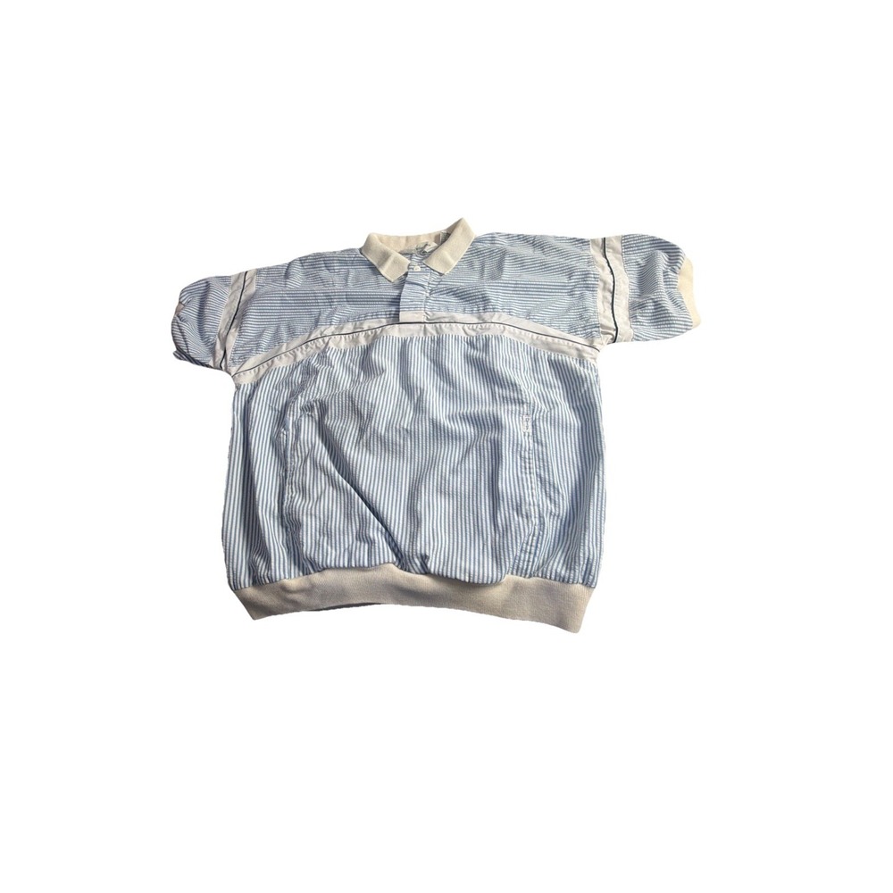 Vtg 70s 80s Christian Dior Short Sleeve shirt Jacket Lounge Cabana Palm Spring